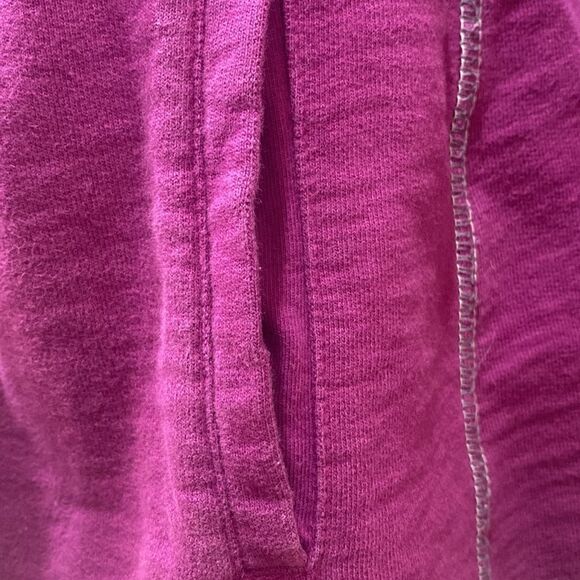 Lucky Brand Womens Terry Wrap Cotton Burgundy Belted Jacket - Picture 9 of 12